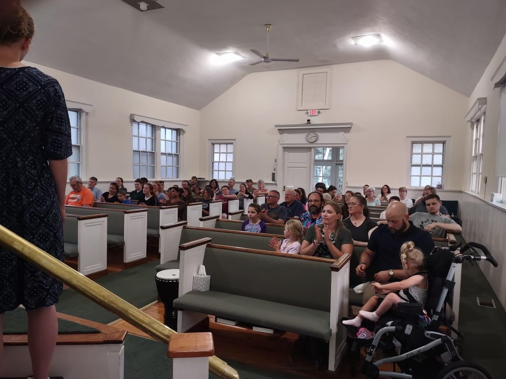 Worship at the church